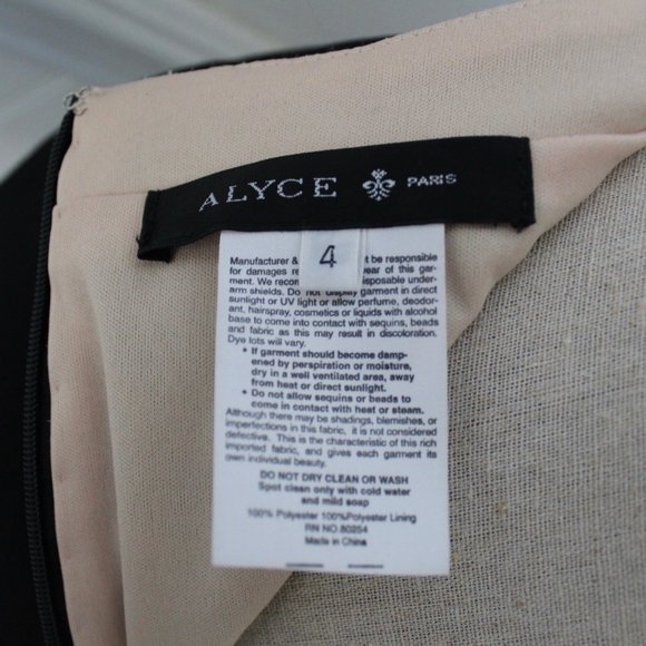 Alyce Paris Two Piece Black Homecoming Dress Size4 - Picture 12 of 12
